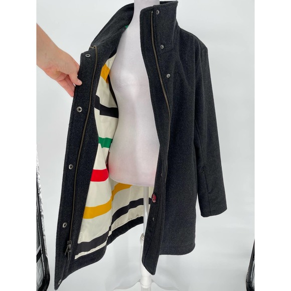 Pendleton Black Coat with Multicolor Lining - Picture 10 of 15